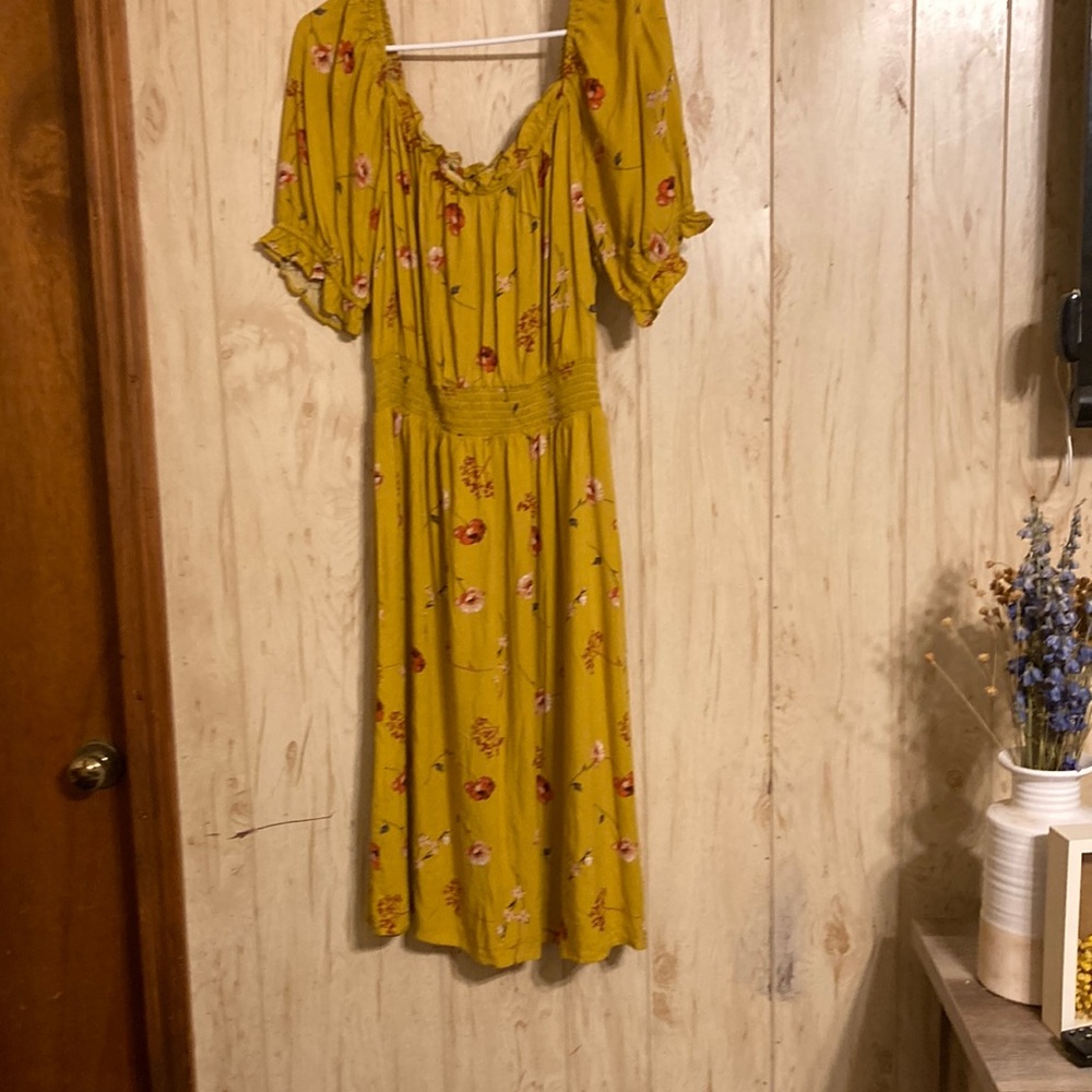 Yellow Floral Luxology Dress